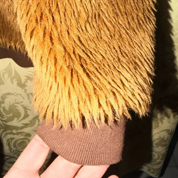 Star Wars Chewbacca Cosplay Costume Furry Hoodie Faux Fur Jacket Men's - Picture 5 of 8